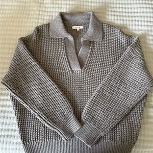 Madewell Gray Knit Sweater size L - NWT